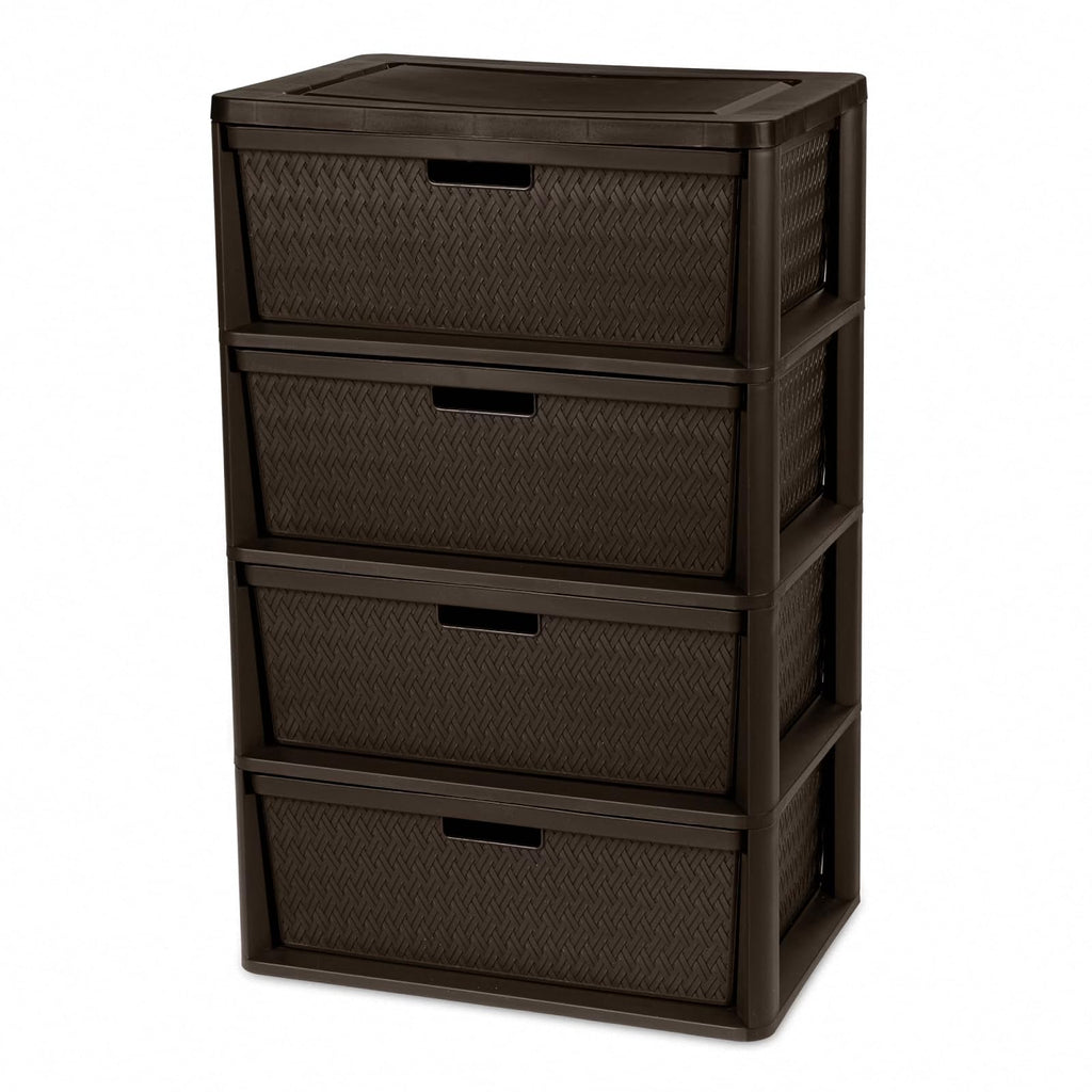 4 Drawer Tower with Removable Bins E580