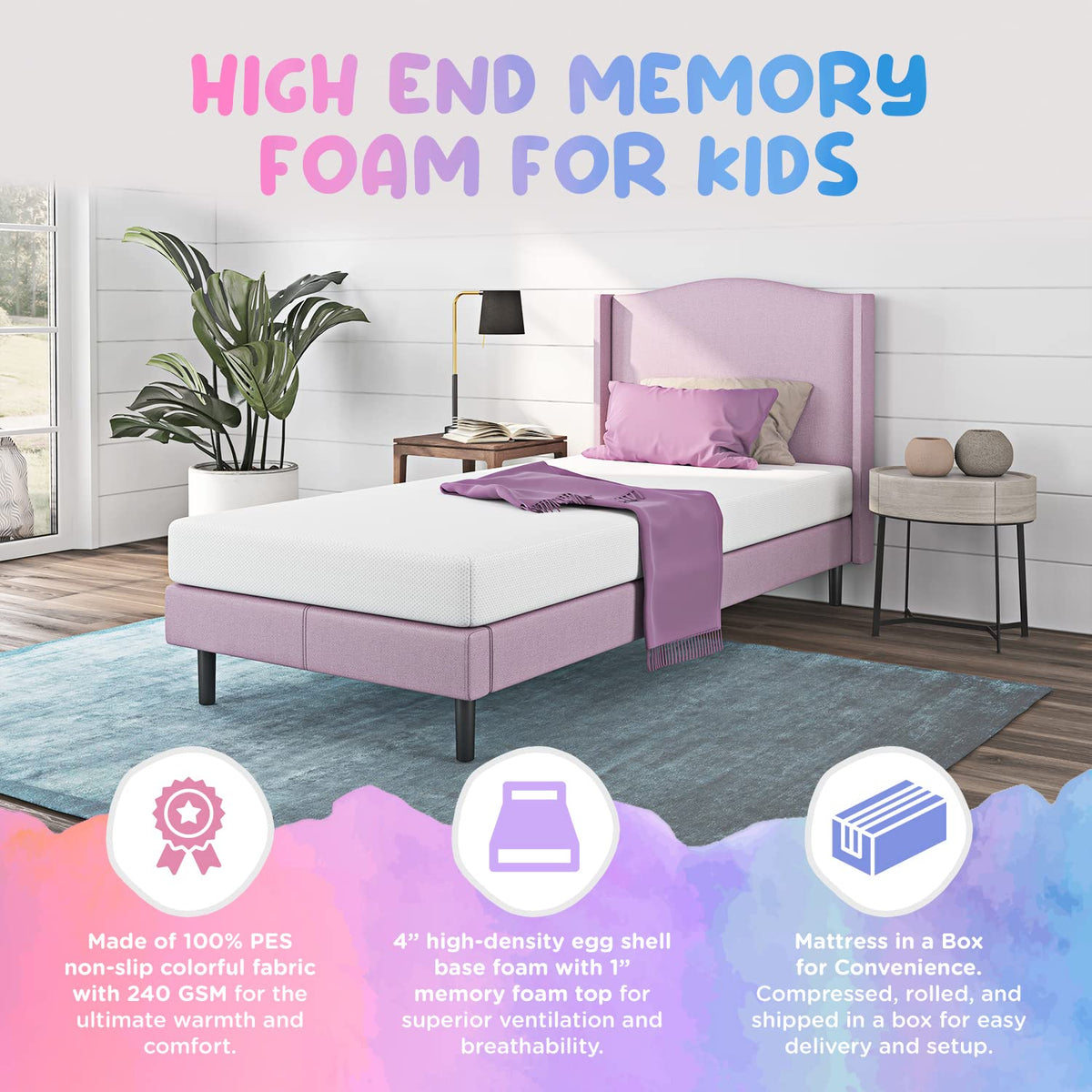 5 Inch Memory Foam Twin Mattress V881