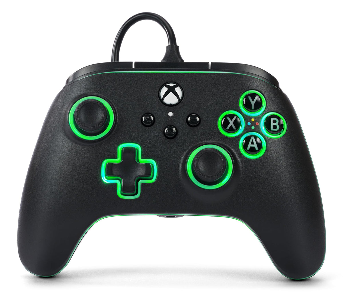 Black Wired Video Game Controller A4195