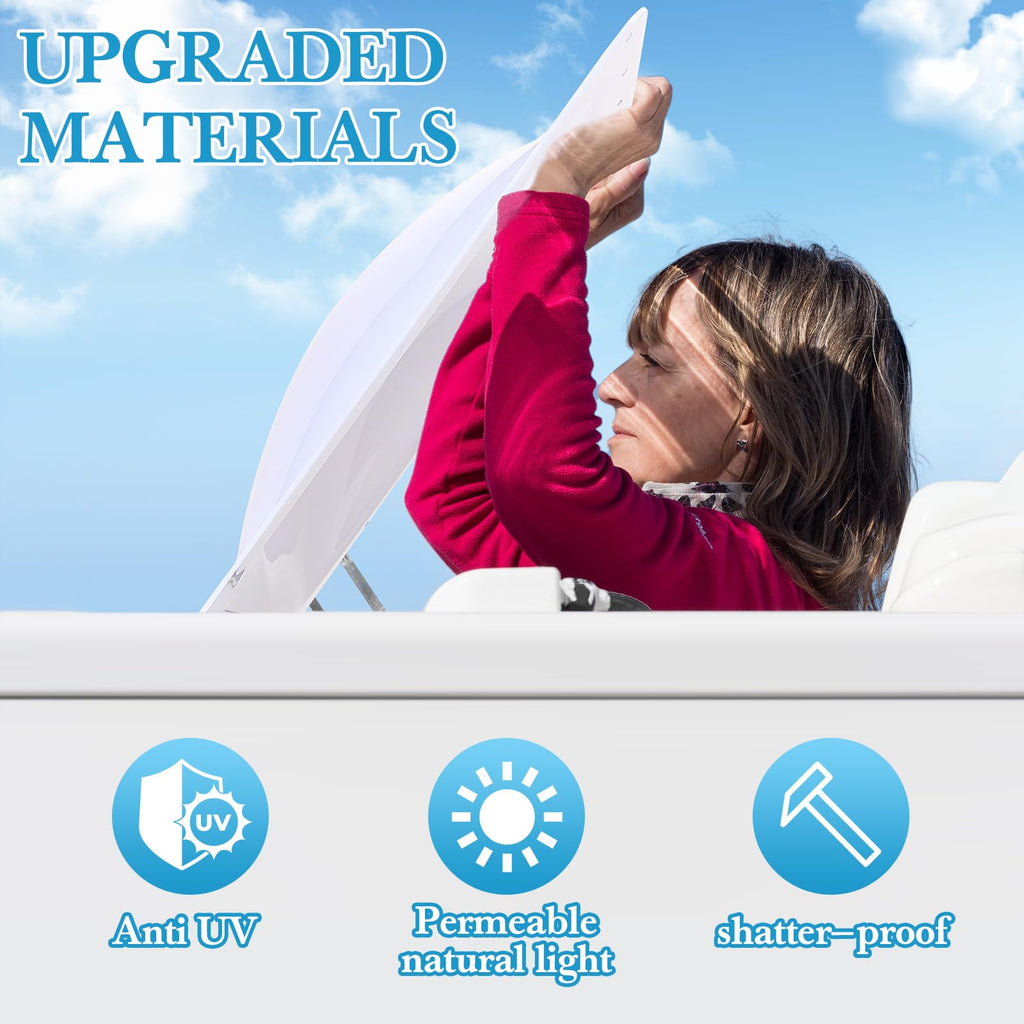 18" x 26" RV Skylight Replacement Milky White W5835