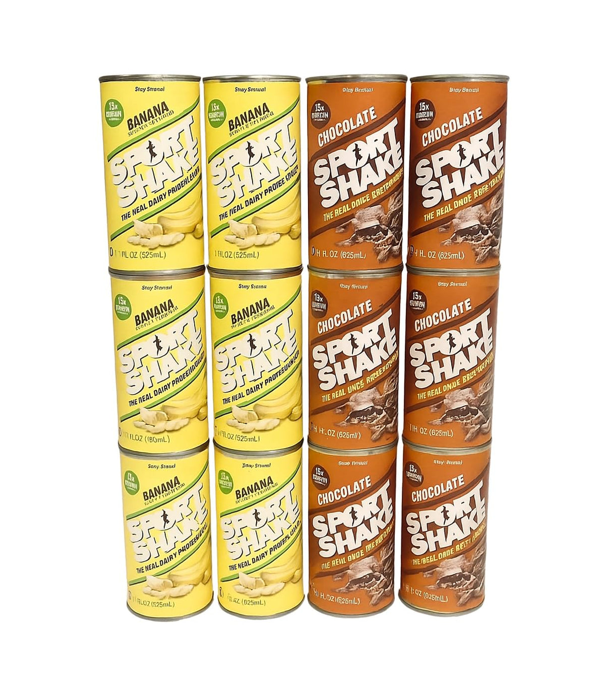 Banana & Chocolate Flavor Protein Drink 11 fl oz Cans 12 Pack V16554