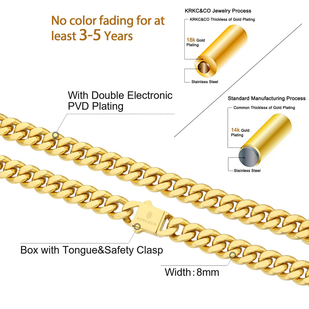 Gold Chain Necklace L625