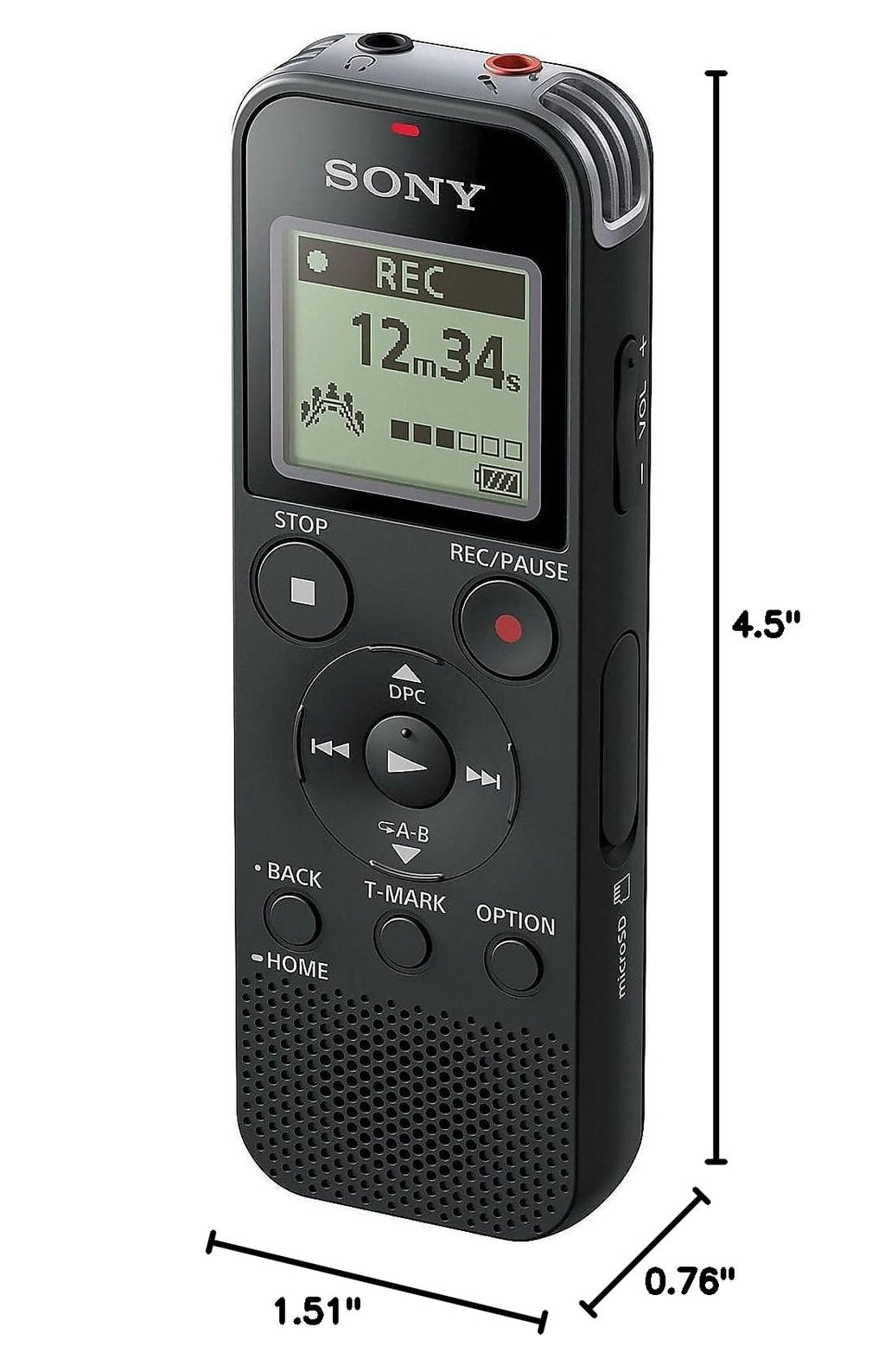 Black Digital Voice Recorder T4999