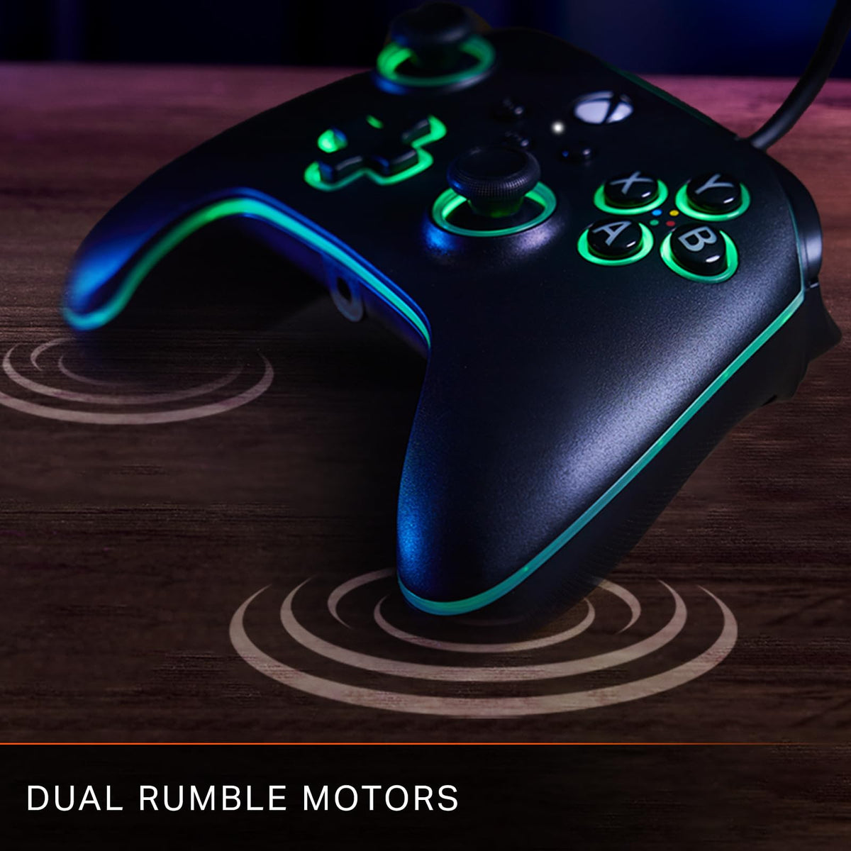 Black Wired Video Game Controller A4195