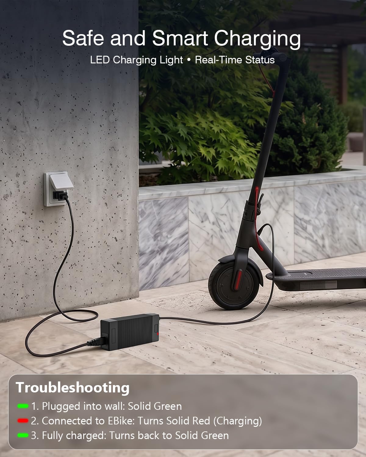 42V 2A Electric Scooter Charger P168
