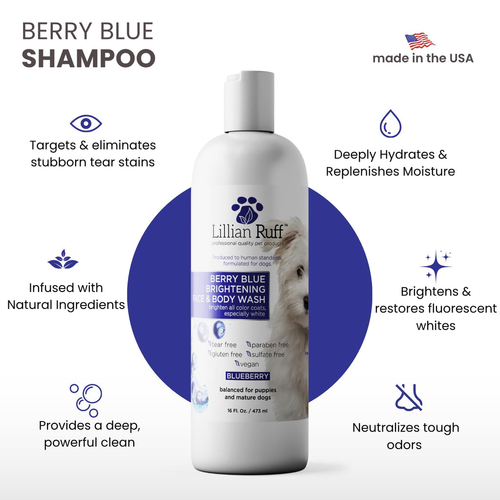 Berry Blue Brightening Pet Shampoo 16oz A5461