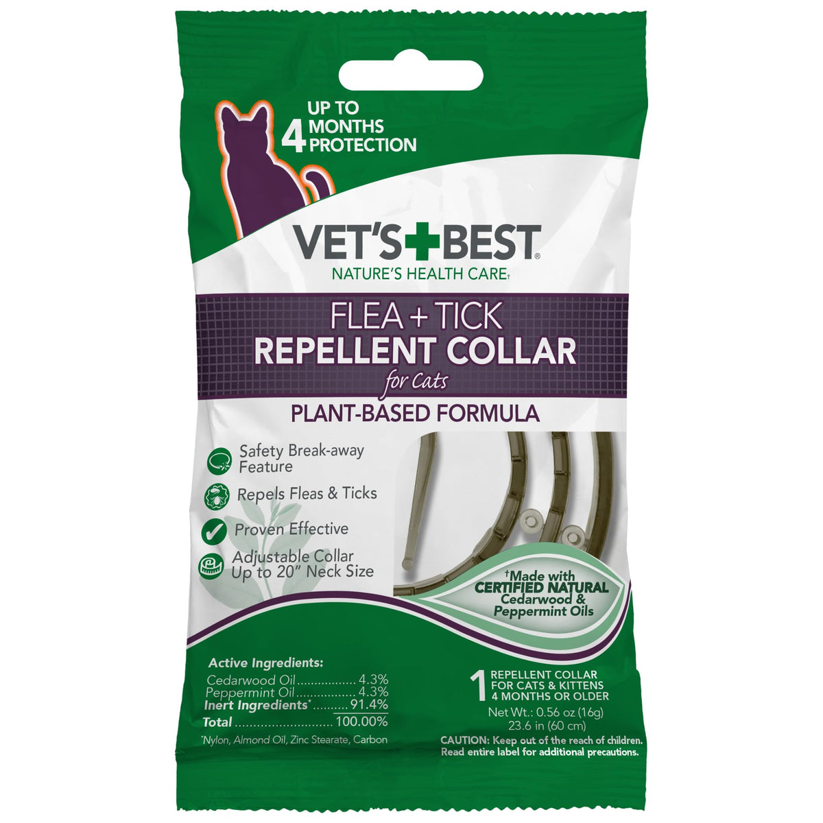 Adjustable Flea & Tick Repellent Cat Collar J8020