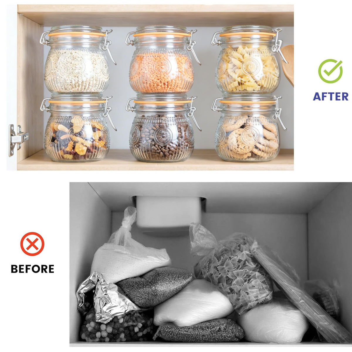 16oz Airtight Mason Jars 6 Pack O9624