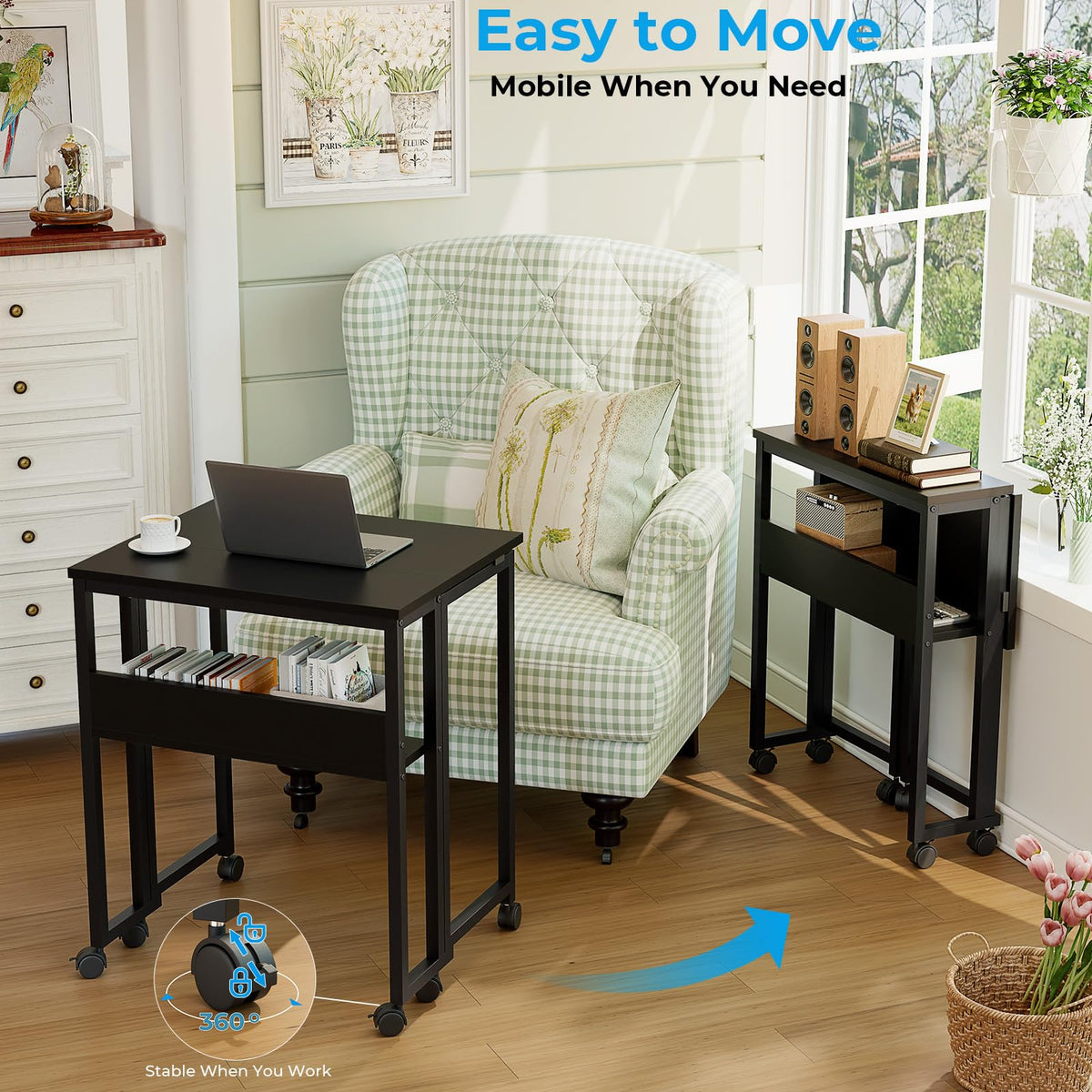 Folding Desk with Wheels C8567