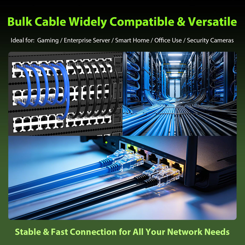 Cat 6 1000 ft 23AWG Solid Bare Copper UTP Ethernet Cable I189420