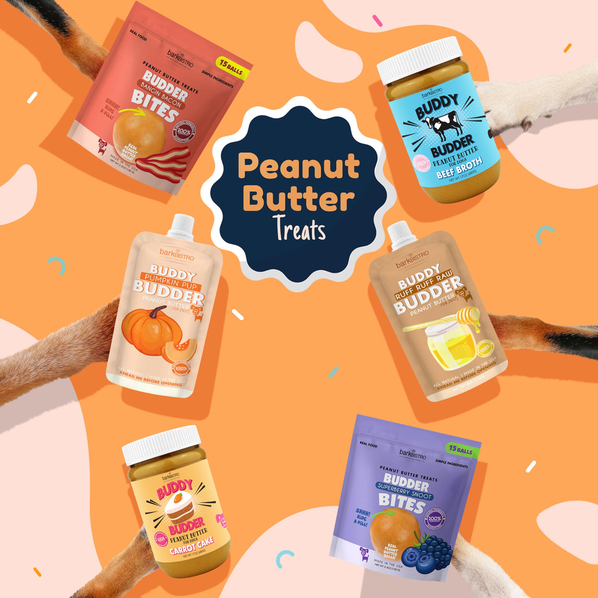 100% Natural Peanut Butter Dog Treat (17oz) X7812