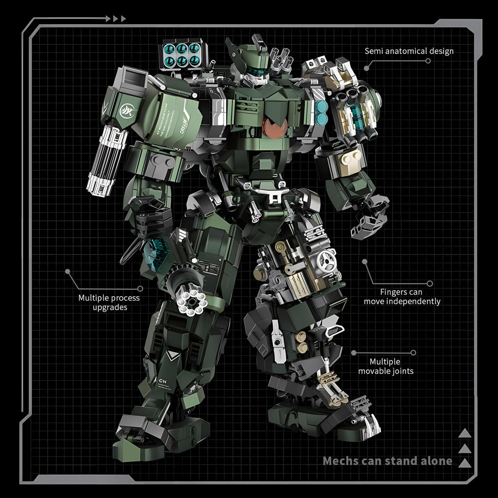 Mech Robot Model Building Blocks Toy Set 1403 Pieces W692