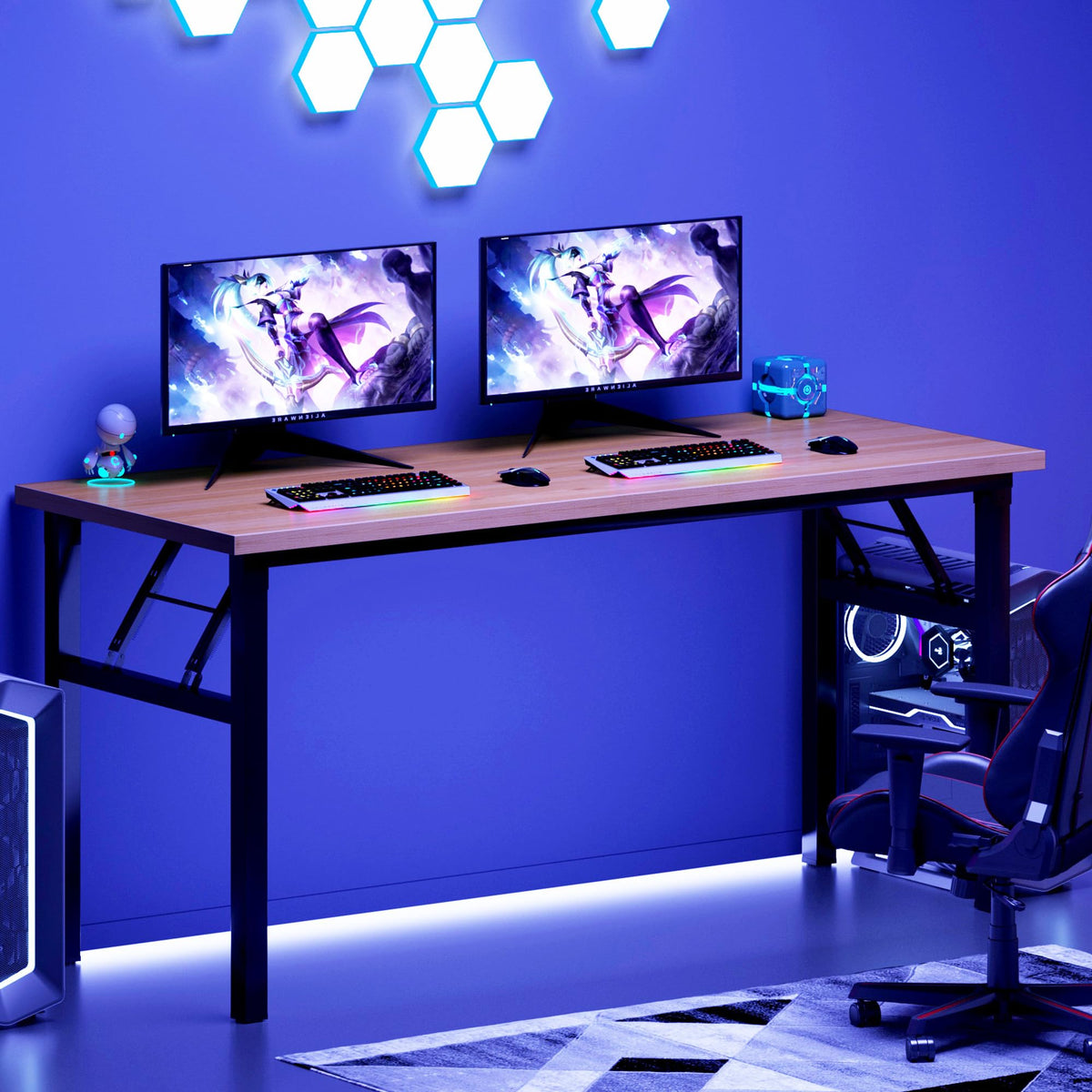 54.3 Inch Folding Computer Desk B574482