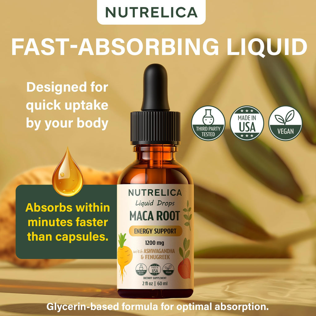 Maca Root with Ashwagandha & Fenugreek 1200mg Vegan H557