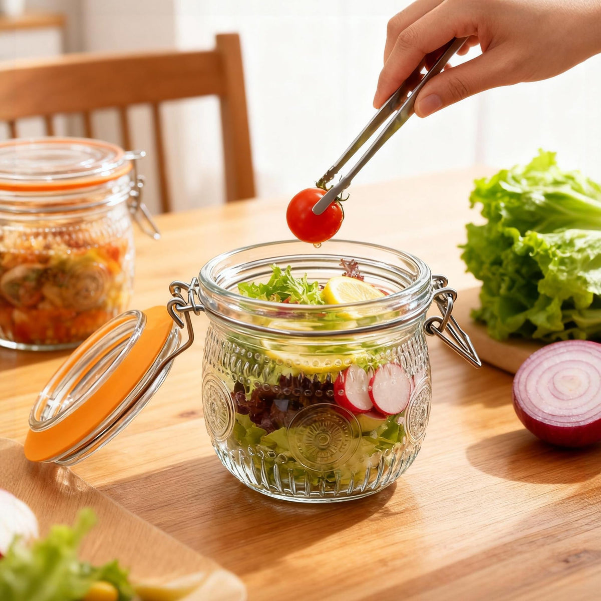 16oz Airtight Mason Jars 6 Pack O9624