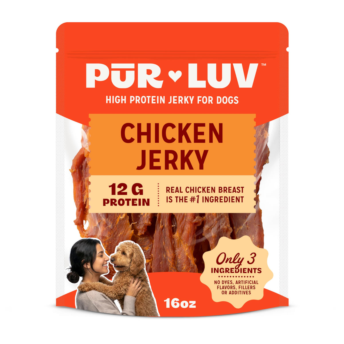Chicken Jerky Dog Treats, 16 Ounces X418