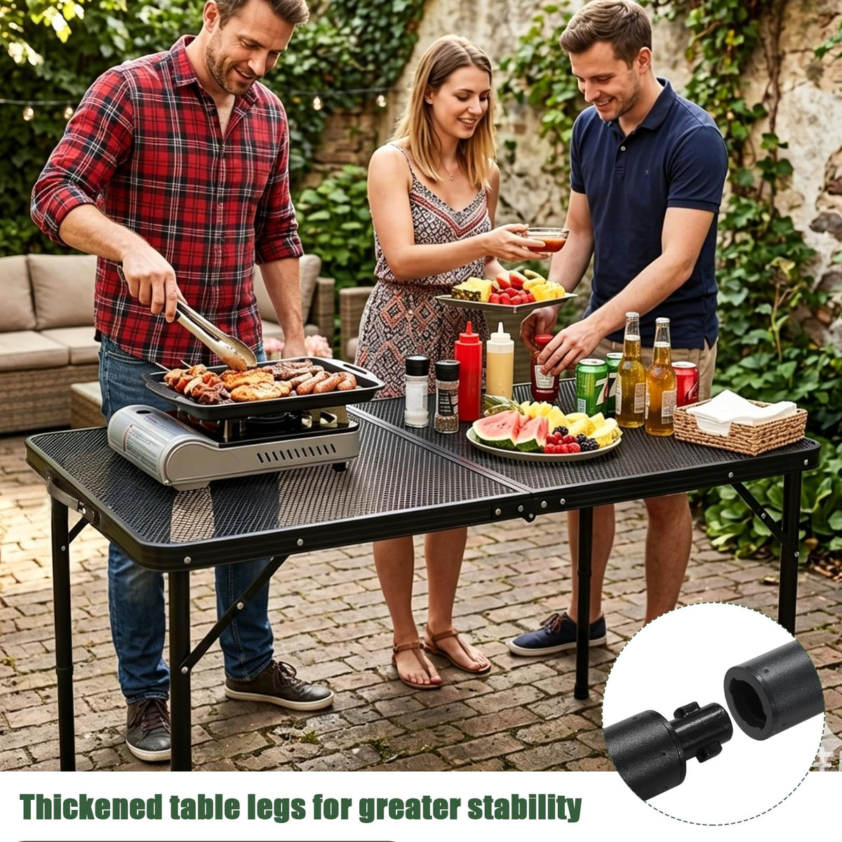 4Ft Metal Folding Camping Table K4039