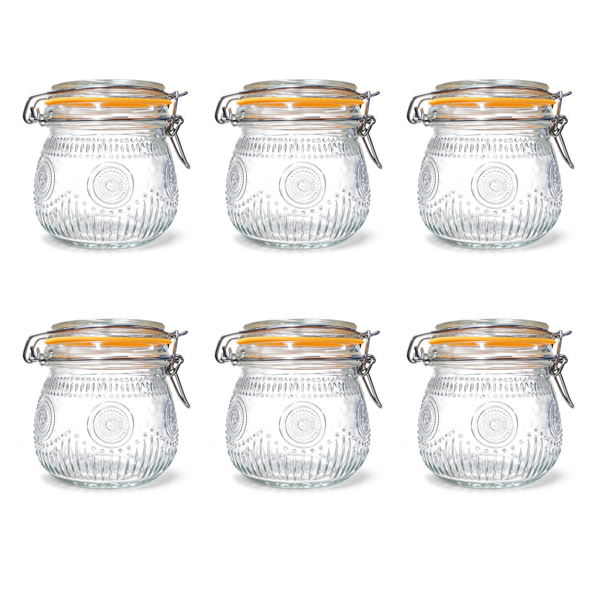 16oz Airtight Mason Jars 6 Pack O9624