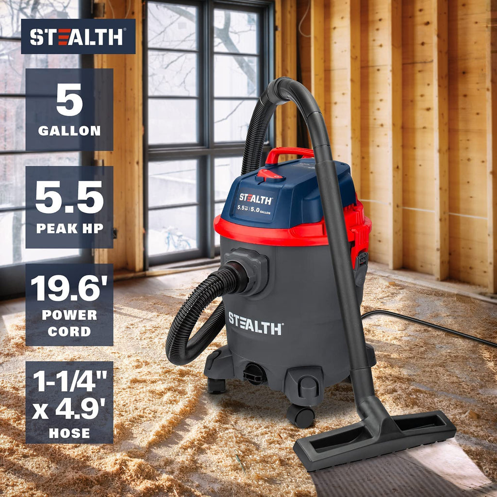 5 Gallon 5.5 Peak HP Wet/Dry Shop Vacuum with Blower S629309