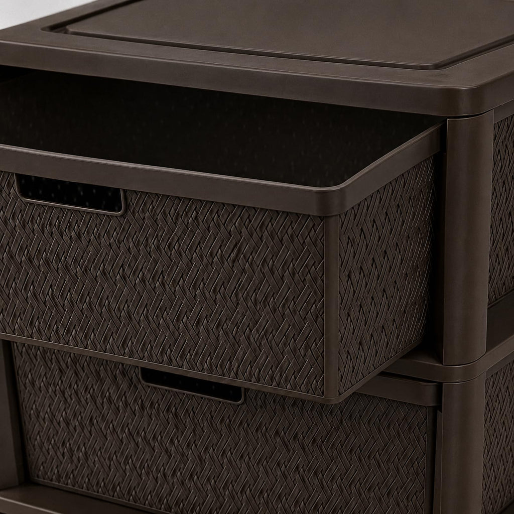4 Drawer Tower with Removable Bins E580