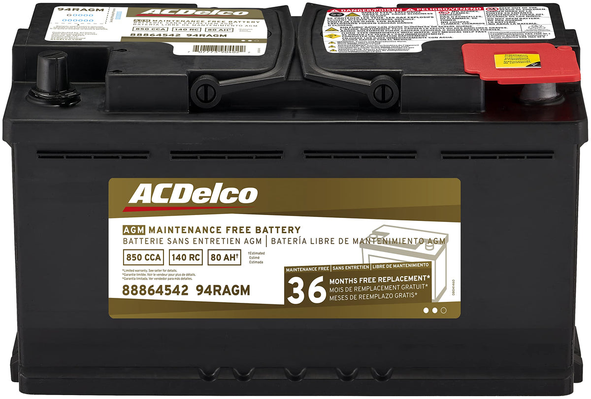 Black AGM BCI Group 48 Battery B289334