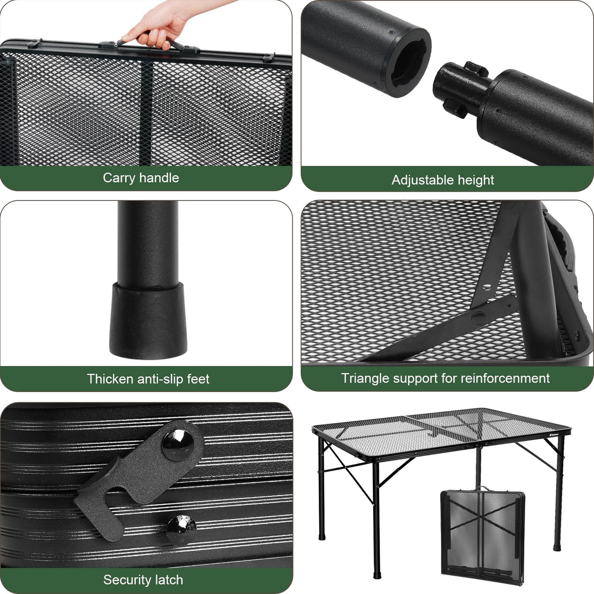 4Ft Metal Folding Camping Table K4039