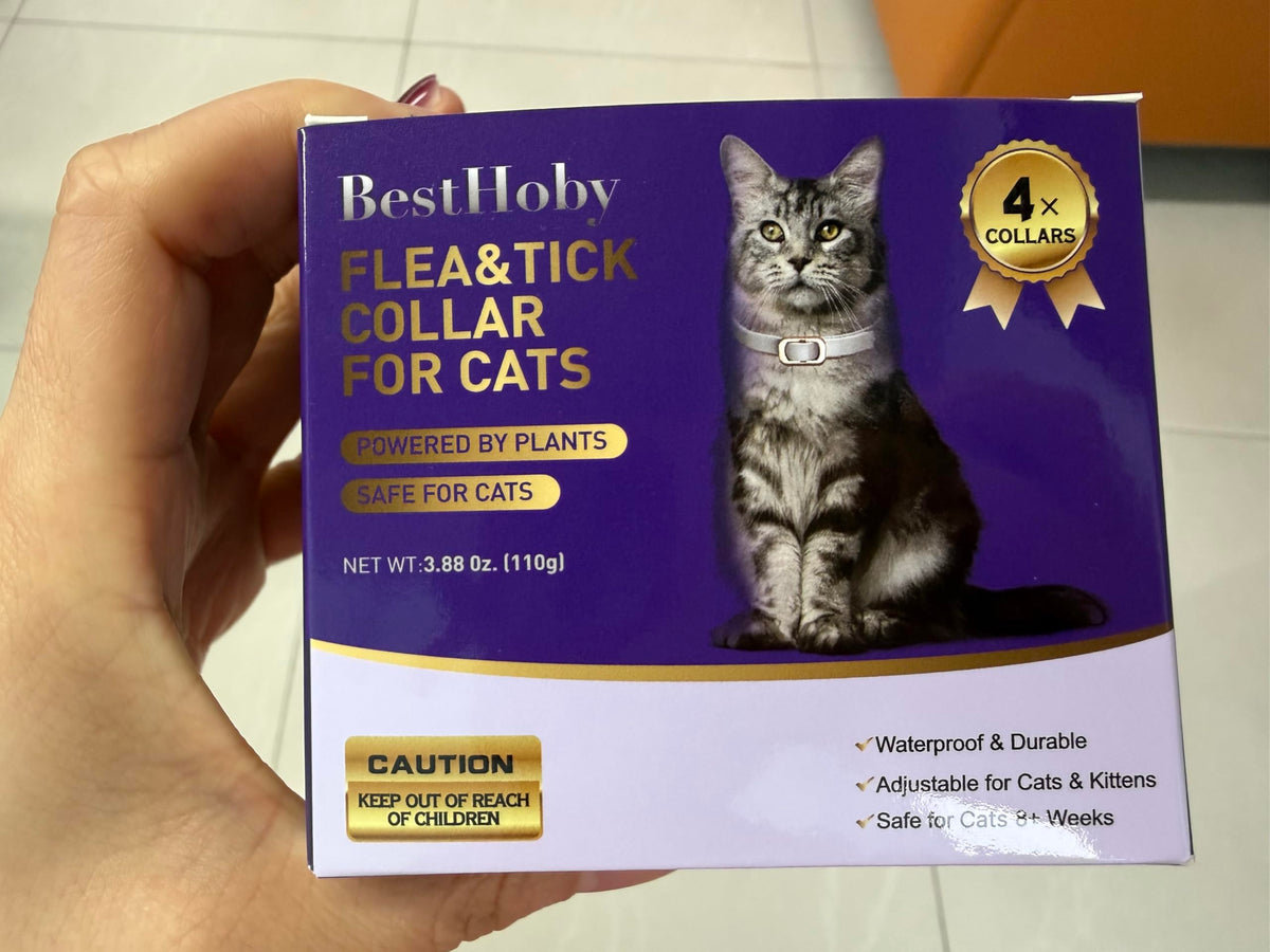 Flea and Tick Collar for Cats 4 Pack Gray K88702