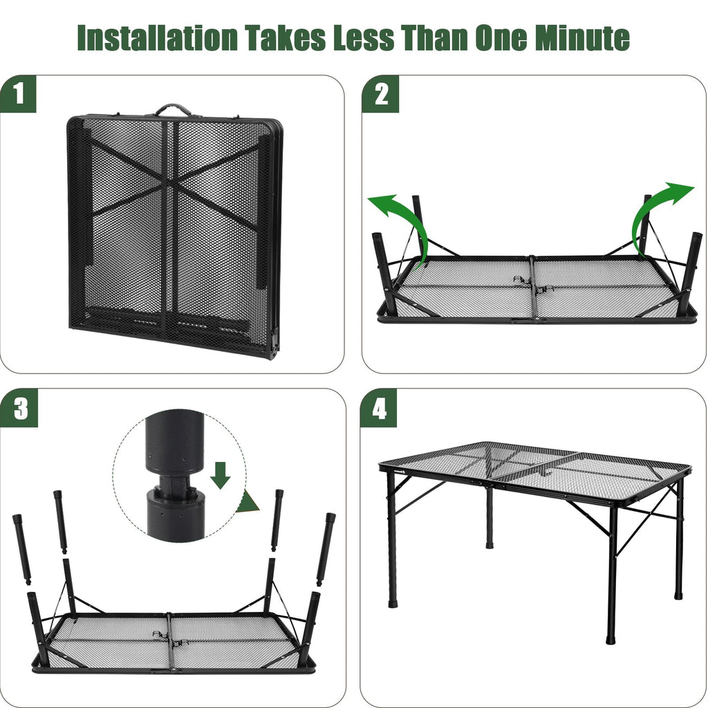 4Ft Metal Folding Camping Table K4039