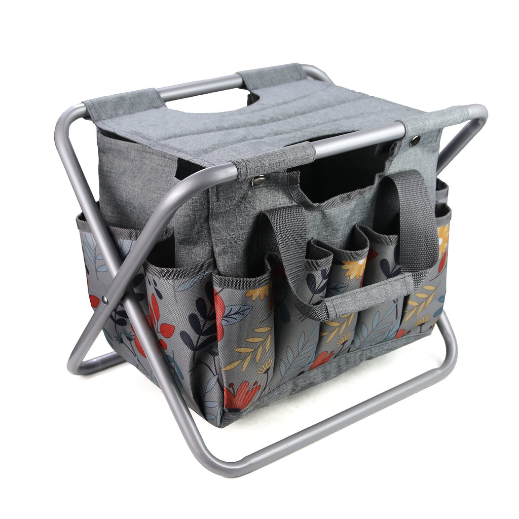 Folding Gardening Stool with Storage Tote Bag V52172