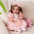 20 Inch Reborn Baby Dolls with Brown Hair J92085