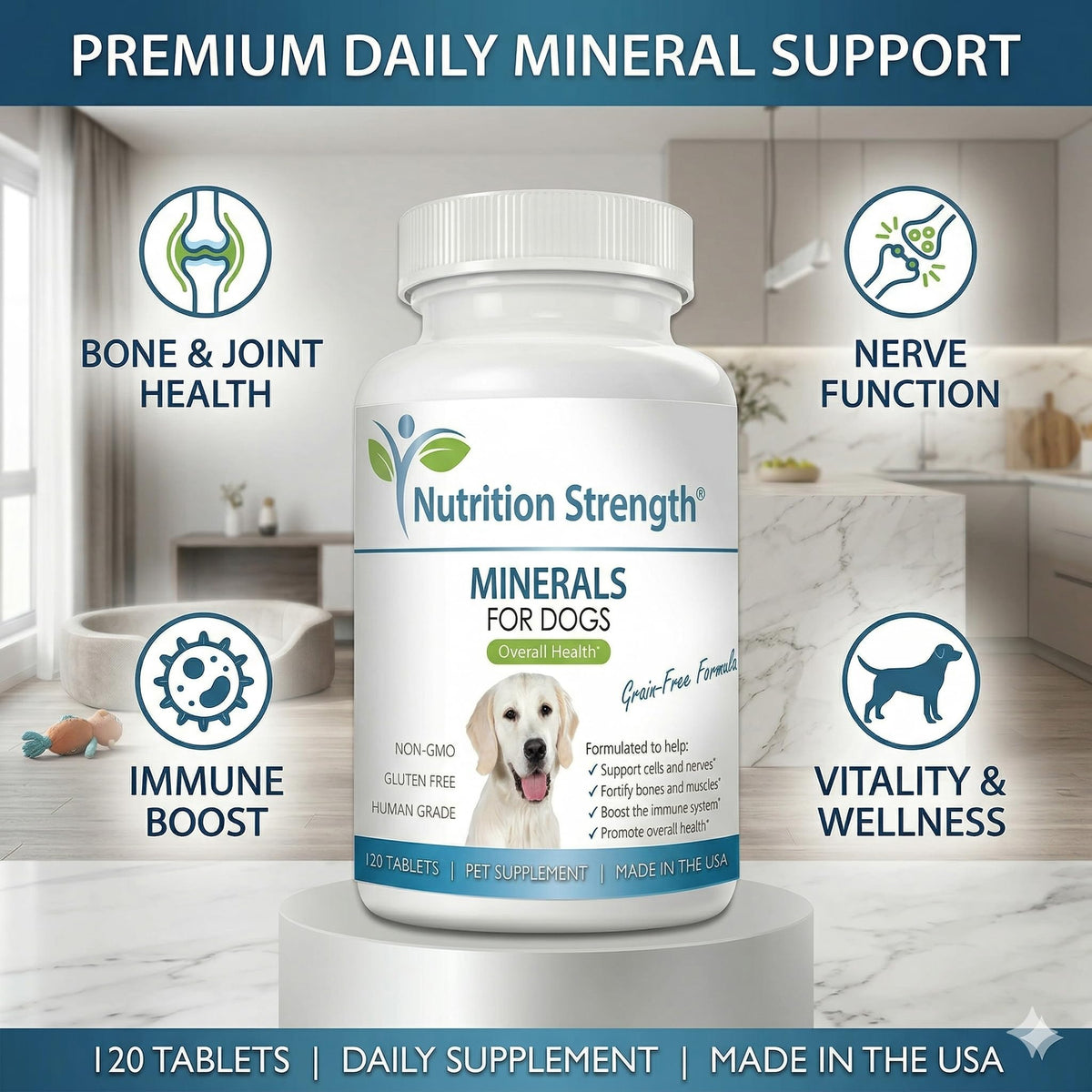 Dog Minerals & Electrolytes 120 Tablets F998380