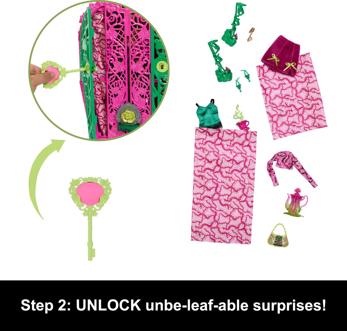 Doll & Accessories Set with Closet W9191