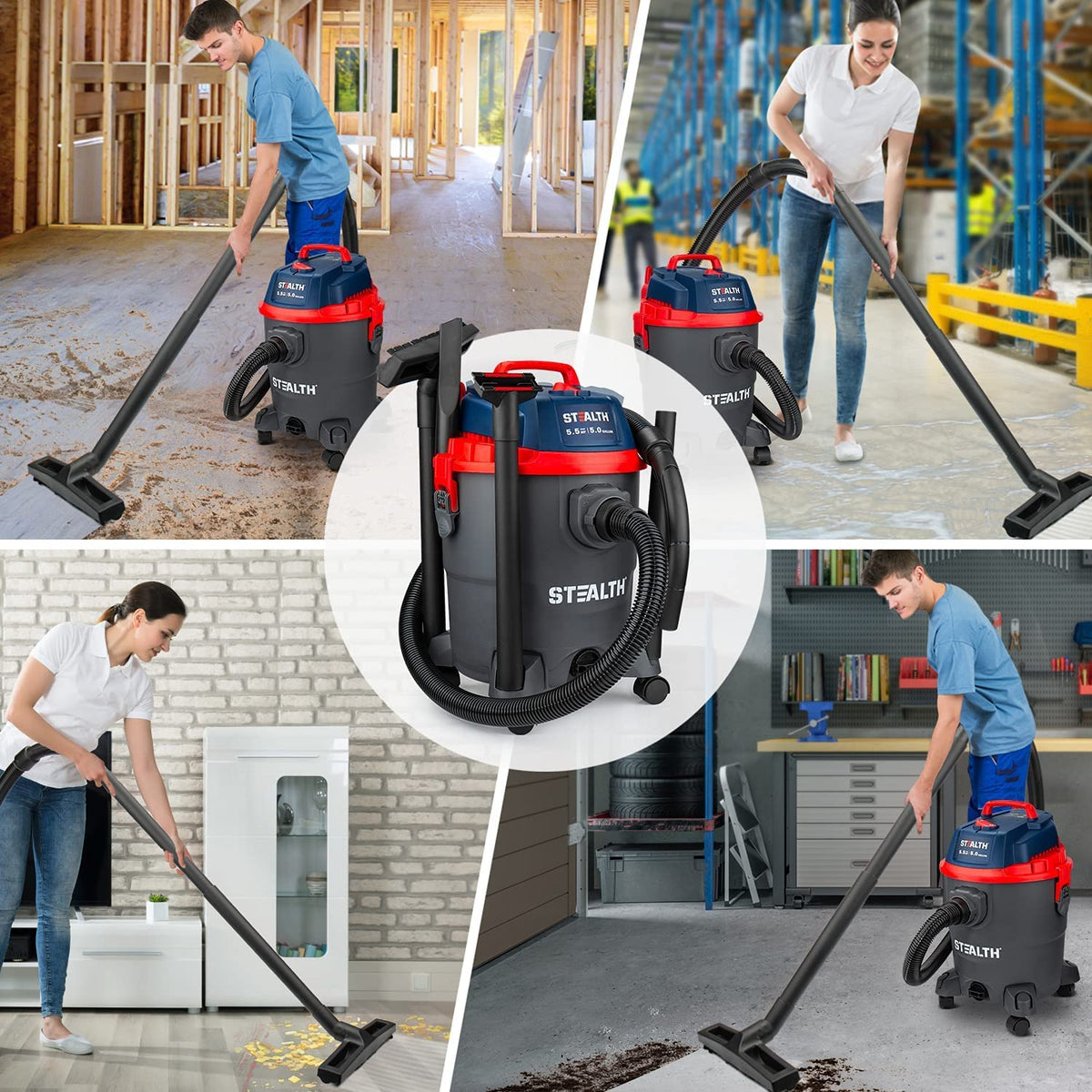 5 Gallon 5.5 Peak HP Wet/Dry Shop Vacuum with Blower S629309