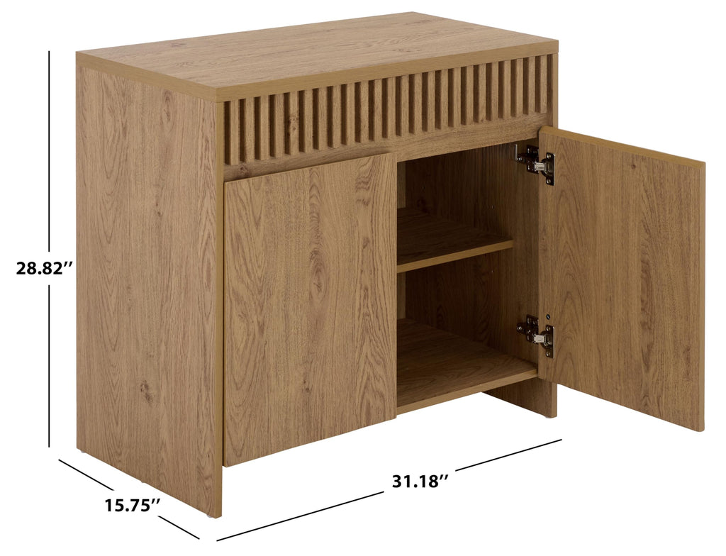 Oak 2-Door Media Stand A72009
