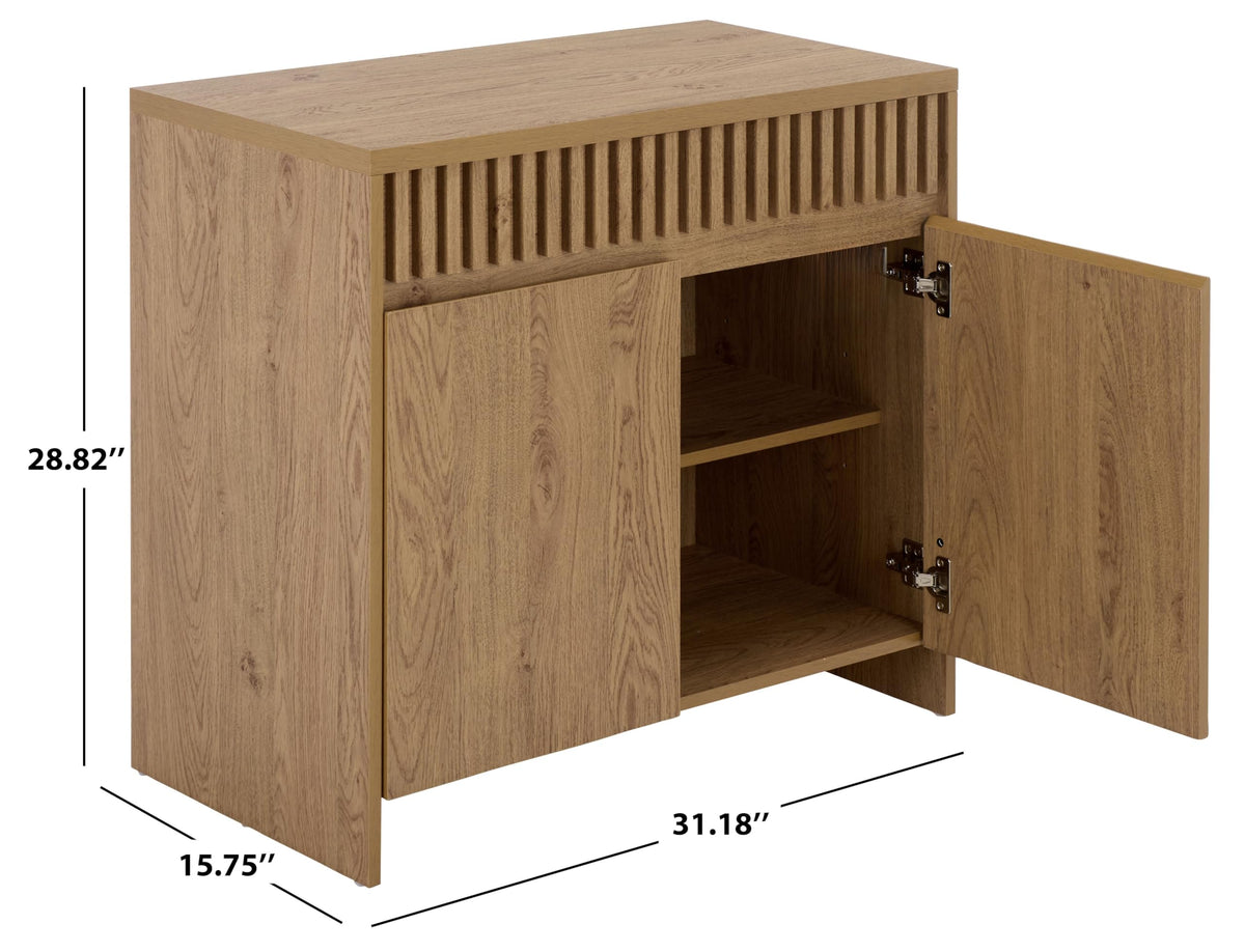 Oak 2-Door Media Stand A72009