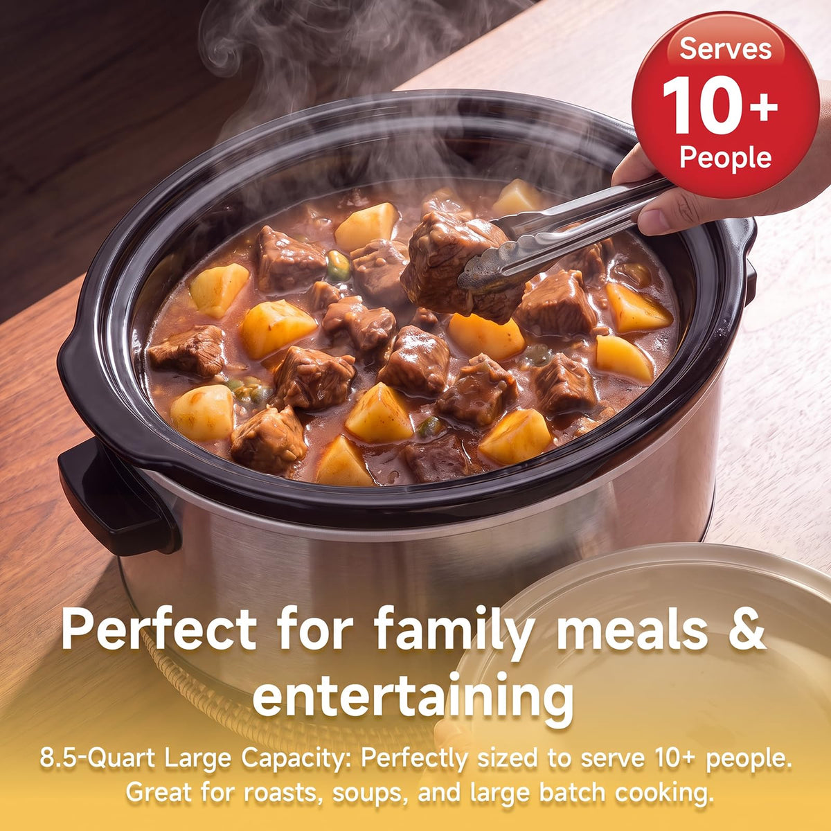 8.5 Qt Slow Cooker with Timer J579