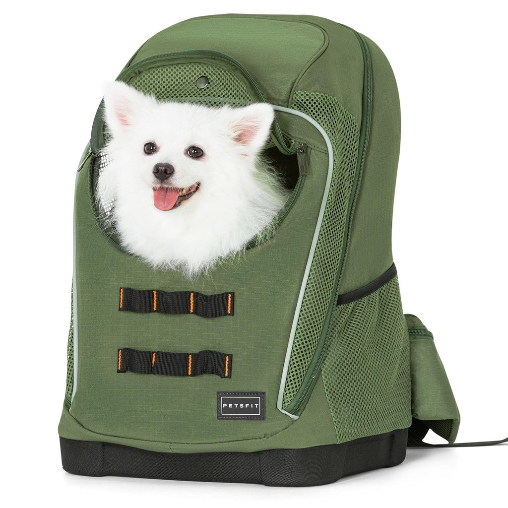 Green Pet Dog Carrier Backpack with Large Ventilations D439
