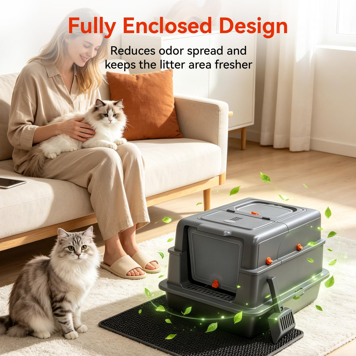 2 Pack XXXL Stainless Steel Litter Box with Lid R2406