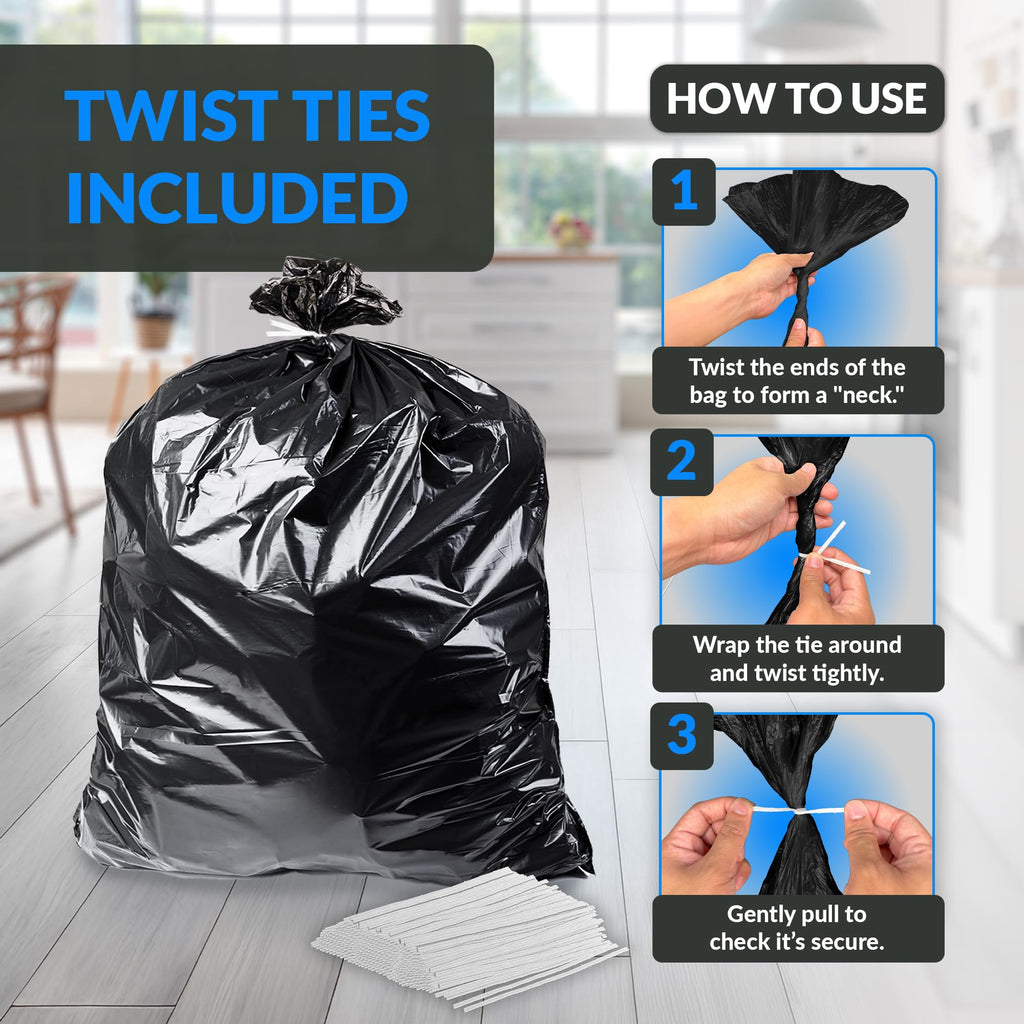 45 Gallon Heavy Duty Trash Bags T337