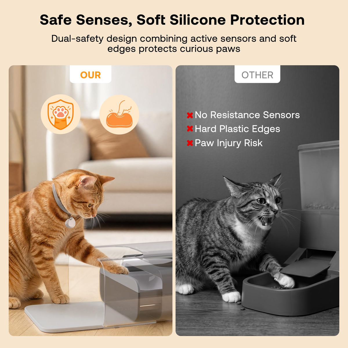 Automatic Cat Feeder with RFID Collar Sensor, Black W6450
