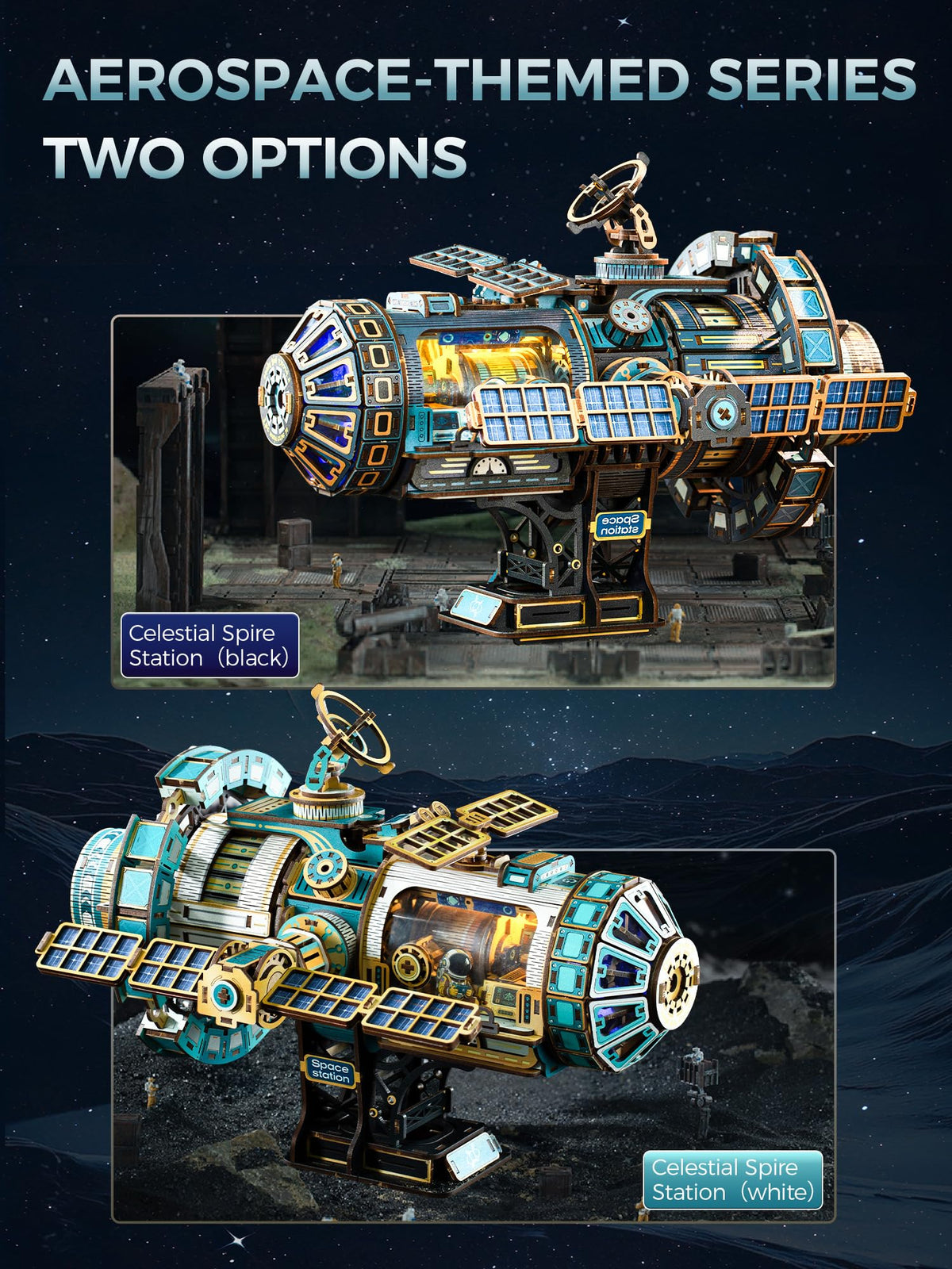 511-Piece 3D Puzzle Mechanical Model Kit with Lights, Music & Motor O7393
