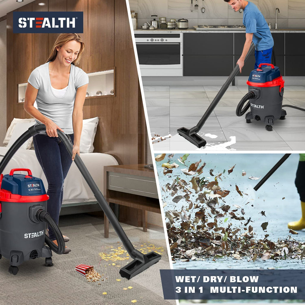 5 Gallon 5.5 Peak HP Wet/Dry Shop Vacuum with Blower S629309