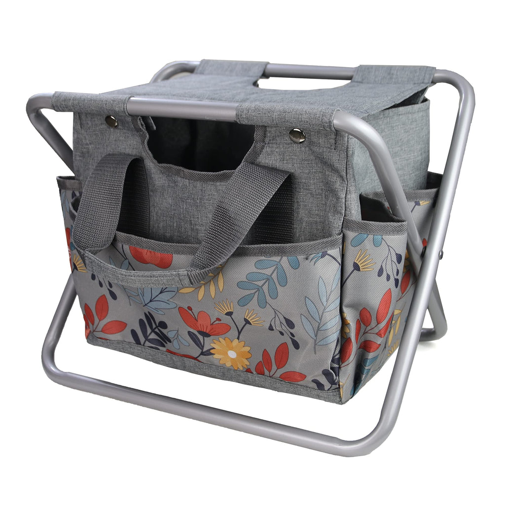 Folding Gardening Stool with Storage Tote Bag V52172
