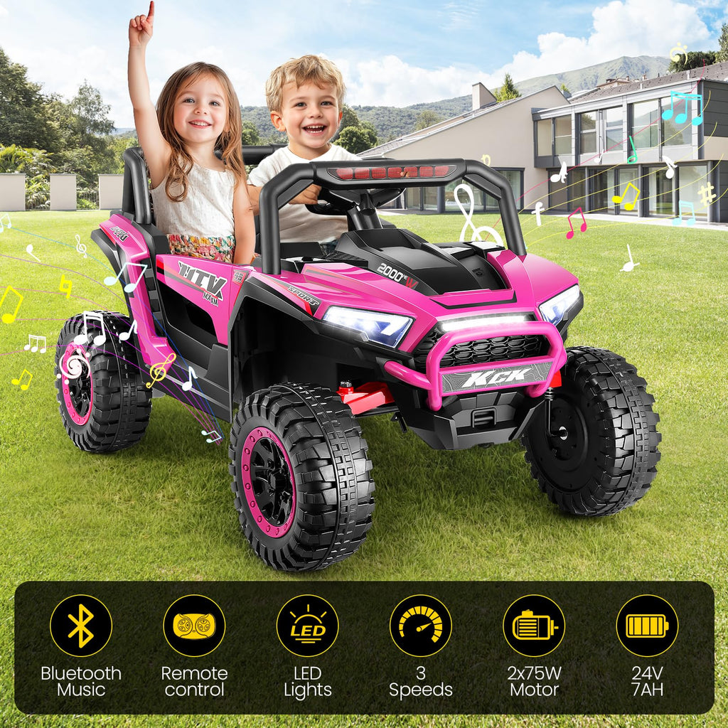 24V Pink Ride on Toy A829