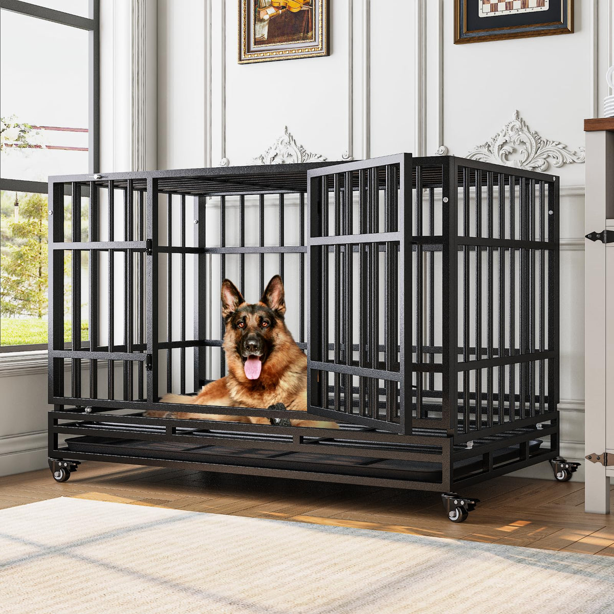 48 Inch Heavy Duty Dog Crates Y480