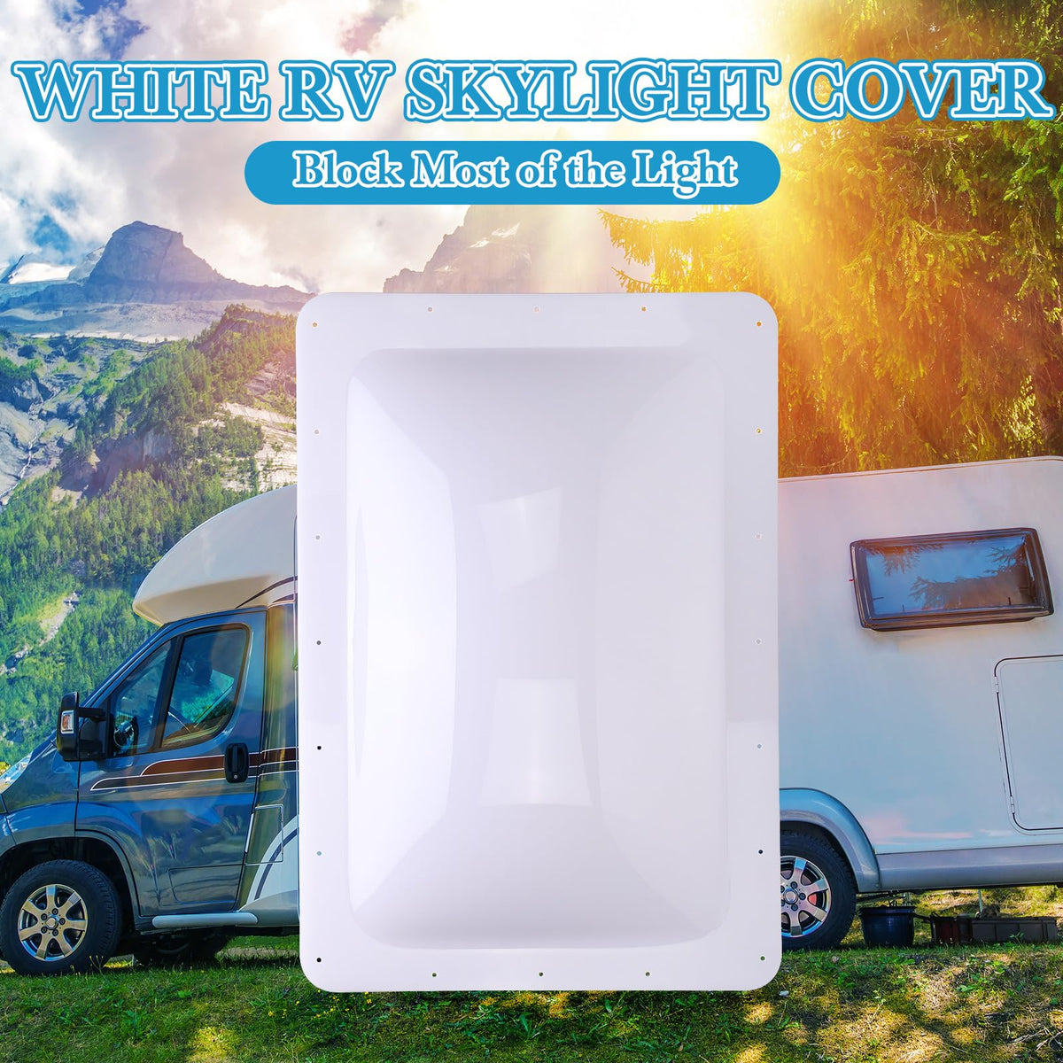 18" x 26" RV Skylight Replacement Milky White W5835