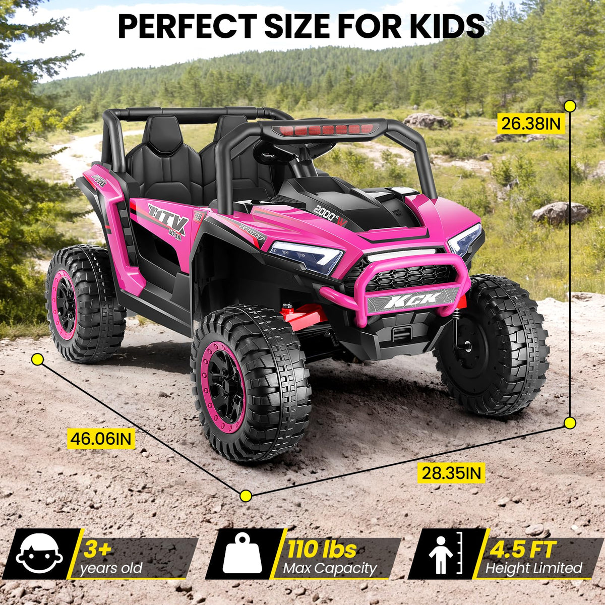 24V Pink Ride on Toy A829