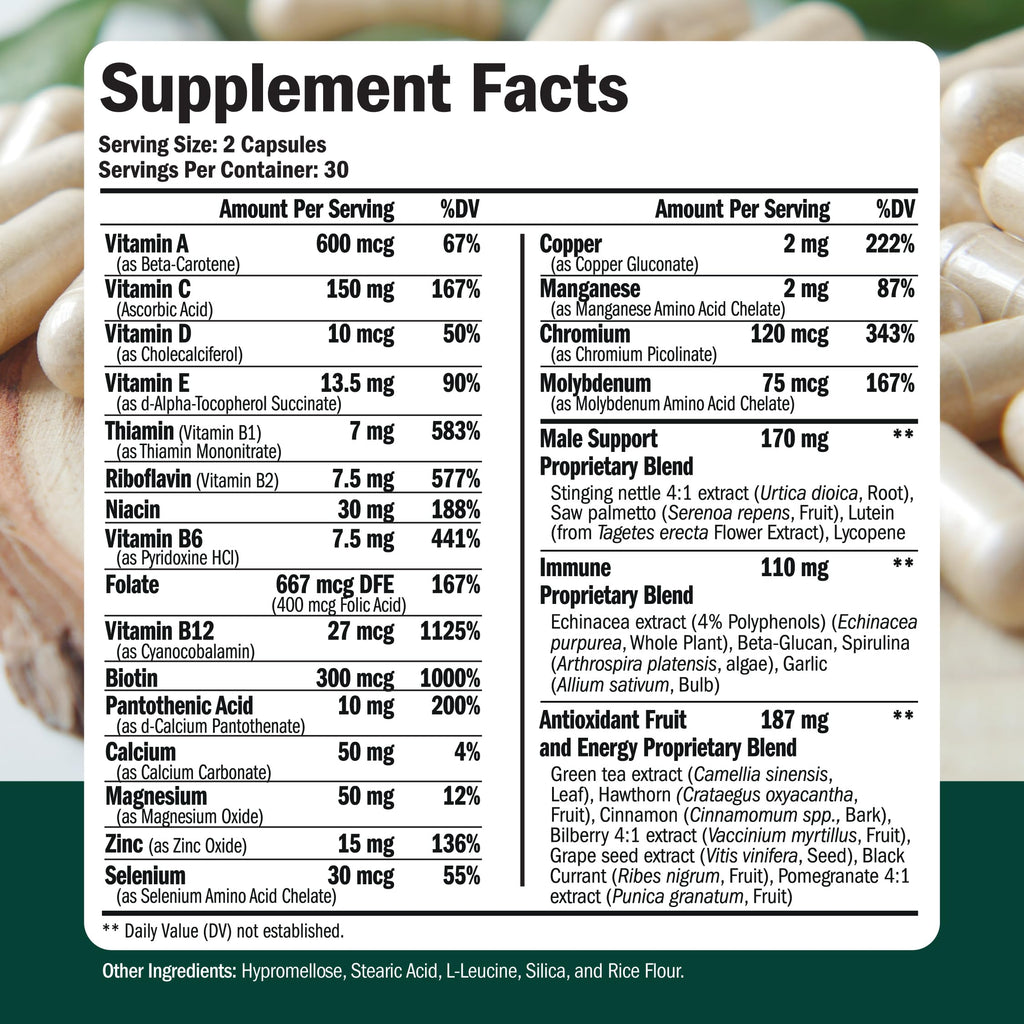 Glucosamine Chondroitin Turmeric MSM Men's Multivitamin Supplement Bundle I4983