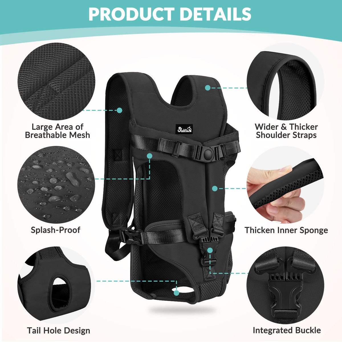 Adjustable Dog Backpack Carrier N3094