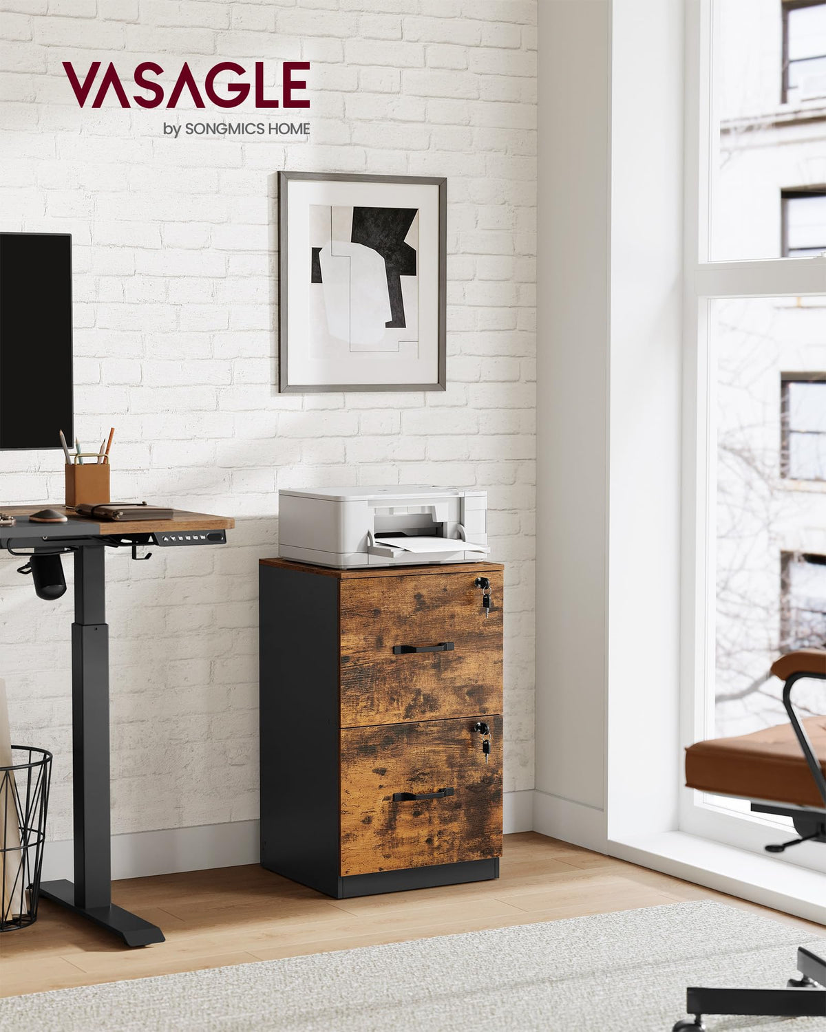 2 Drawer File Cabinet with Locks Z523132